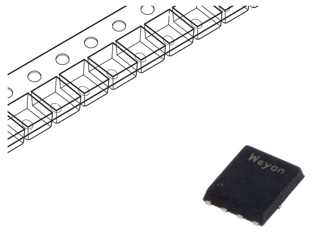 Transistor: N-MOSFET; unipolair; PDFN5060-8 Transistor: N-MOSFET; unipolair; PDFN5060-8